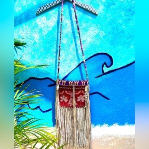 Boho Crossbody Leather Suede Fringe Embroidered Handmade Mora Girls Boutique